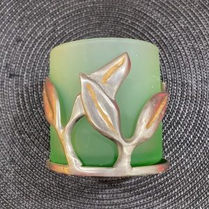 Sea Glass Vintage candle holder